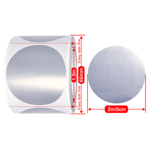 2-inch Vòng không thấm nước bạc trực tiếp nhiệt nhãn dán có thể in vòng tròn Máy in nhiệt nhãn - Product Image 3