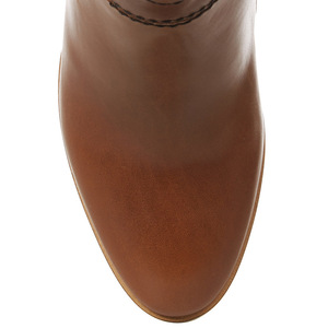 Botas de mujer informales a la moda, talla grande, cuero genuino marrón, tacones altos, altura por encima de la rodilla, botas de estilo invernal para mujer - Product Image 4