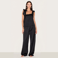 Ensemble pyjama élégant Beefey, nouveau design, de haute qualité, avec un ruban envoûtant, camisole et pantalon pour femmes, pour le printemps et l'été
