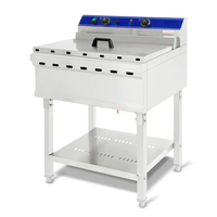 Friteuse électrique commerciale KFC professionnelle de grande capacité, 52l, pour poulet et Chips