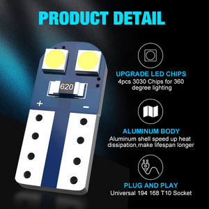 ร้อนขายอัตโนมัตินำหลอดไฟ12โวลต์4 SMD 3030 <span class=keywords><strong>T10</strong></span> W5W กว้าง/ภายใน/แผ่นใบอนุญาต/ตัวบ่งชี้รถไฟ <span class=keywords><strong>Led</strong></span> - Product Image 3
