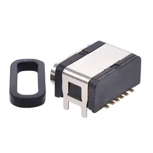 Conector USB tipo C de montaje superior, conector hembra IPX7, resistente al agua, 6 P, 6 pines, tipo SMT, ángulo recto, USB-20C-F-06SF02