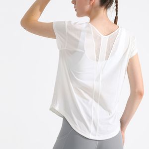 Camiseta de cuello redondo para mujer, camisetas deportivas de poliéster Spandex de alta calidad - Product Image 5