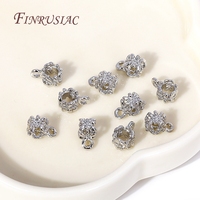18K plaqué or grand trou bijoux à bricoler soi-même faisant des composants perles entretoises pendentif breloques avec laiton métal caution perles accessoire