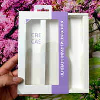 Boîte d'emballage neutre réutilisable en carton pour téléphone portable avec gaufrage et doublure en éponge pour tiroir de produits électroniques grand public