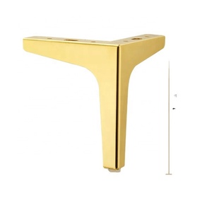 Modern Design Durable Steel Iron Golden Polished Furniture <b>Leg</b> <b>for</b> Dining/Kitchen/Living Room Table Hotel Workshop Home Office - Product Image 1