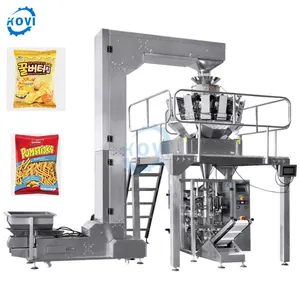 Multi-function ten electronic combination weighing packaging machines chips automatic weighing packaging machine