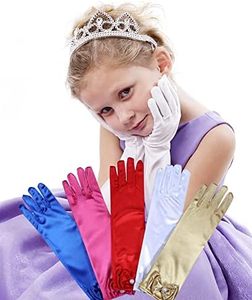 Bambine principessa <span class=keywords><strong>guanti</strong></span> di raso <span class=keywords><strong>per</strong></span> bambino Dress Up <span class=keywords><strong>guanti</strong></span> <span class=keywords><strong>per</strong></span> ragazze <span class=keywords><strong>guanti</strong></span> di raso <span class=keywords><strong>per</strong></span> Halloween Costume principessa Cosplay - Product Image 6