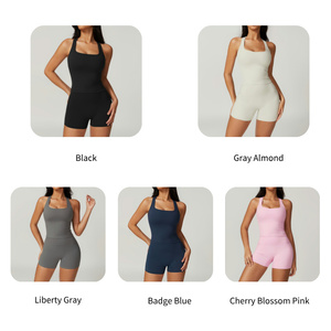 Nouveau Running <span class=keywords><strong>Fitness</strong></span> Set Compression Gilet Taille Haute Butt Lifting Shorts Workout Costumes Gym Vêtements Ensembles pour Femmes Yoga Set - Product Image 2