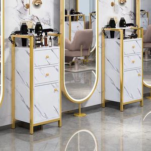 Chariot Polyvalent à Roulettes Mobilier Professionnel de Salon d'Esthétique Desserte de Laboratoire en Métal Outil de Rangement Spa Auxiliaire pour Boissons - Product Image 4