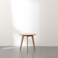 Usine minimaliste Couchtisch maison meubles de salon petit trois jambes canapé Table nordique ronde en bois côté Table basse