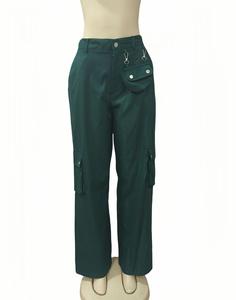 Venta al por mayor de fábrica, pantalones <span class=keywords><strong>Cargo</strong></span> con <span class=keywords><strong>m</strong></span>últiples bolsillos, pantalones de chándal de pierna recta de talla grande para <span class=keywords><strong>mujer</strong></span>, pantalones casuales de moda callejera Y2K - Product Image 2