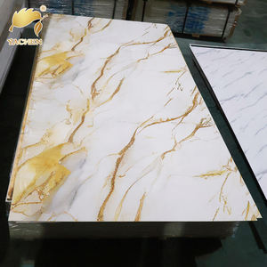 Lámina de Mármol UV Impermeable a <span class=keywords><strong>Precio</strong></span> de Fábrica, Lámina de Mármol UV Resistente al Desgaste, Paneles de Pared de PVC para Decoración de Paredes del Hogar - Product Image 1