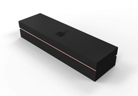 Vente en gros de carton rigide en papier de luxe personnalisé avec couvercle et base emballage carré de produit cadeau bougie boîte d'emballage