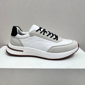 Men's <b>Leather</b> Patchwork Breathable Mesh Athletic Shoes, 2026 New Summer Lightweight Running Shoes, Casual and Versatile <b>Sneakers</b> - Product Image 3