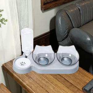 وعاء مزدوج أوتوماتيكي للشرب والتغذية للكلاب والقطط مع شحن ذاتي، مقاوم للرطوبة، مصنوع من البولي بروبيلين والبولي كربونات، أدوات للحيوانات الأليفة، الأكثر مبيعًا لعام 2026 - Product Image 1