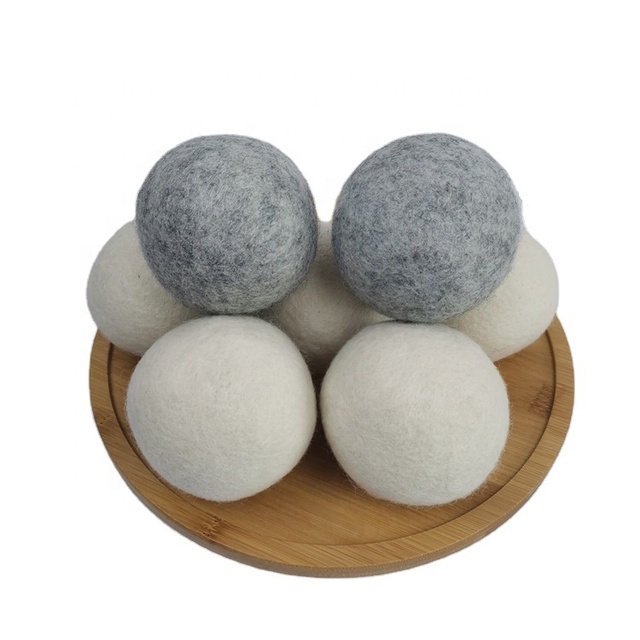 YUJIN 5cm Wool Felt Dryer Balls for Laundry Washing Machine - Natural Fabric Softener