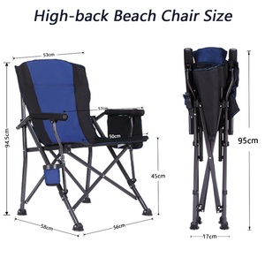 YILU chaise de plage extérieure pliable de haute qualité chaise de pêche Camp pliable Portable Camping chaise de pelouse pour la pêche - Product Image 5