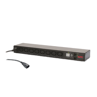 PDU intelligent 19 pouces avec 8 prises GFCI, contrôle marche/arrêt Modbus-RTU 485, collecte de données sur tension, courant et consommation électrique, pour usage intérieur