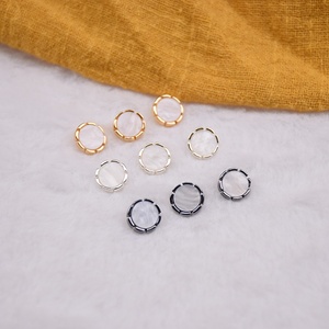 Bukwang Váy Nút Nút đá cẩm thạch cho tùy chỉnh làm việc Áo sơ mi nửa nút - Product Image 3