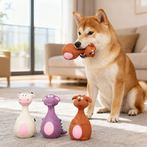 New Arrival Safe and Non-toxic Interactive Chewing Latex Squeaky <strong>Dog</strong> <strong>Toy</strong> Pet Products - Product Image 1