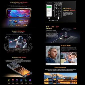 Smartphone robuste <span class=keywords><strong>Blackview</strong></span> BV4800 SE 4G, 4 Go + 64 Go, écran 6,56 pouces, processeur Unisoc T615 Octa Core, Android 15, téléphone mobile avec OTG NFC - Product Image 5