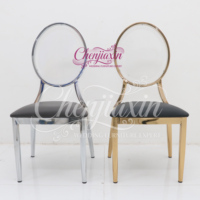 Chaises de banquet de luxe en métal doré pour hôtel, mobilier de réception, tables et chaises pour événements et fêtes de mariage