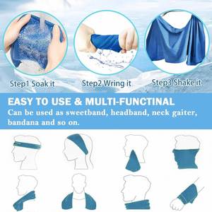 30*100cm Cooling Microfiber Chill Sweat Towels Sports Entertainment Workout Neck <b>Wraps</b> for Gym Yoga Golf Running Ice Cooling - Product Image 2