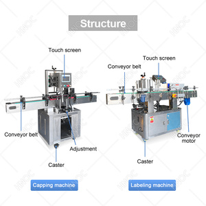 Machine <span class=keywords><strong>de</strong></span> remplissage automatique 4-en-1 HNOC pour boissons gazeuses et <span class=keywords><strong>eau</strong></span> pétillante en bouteille - Product Image 3