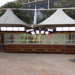 Bateau de vente en fibre de verre Libite, kiosque de bord de mer personnalisé pour parc d'attractions extérieur - Product Image 2