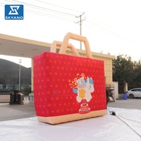 Sac à main gonflable géant personnalisé, sac de shopping gonflable pour la publicité et la décoration d'événements en extérieur dans les centres commerciaux