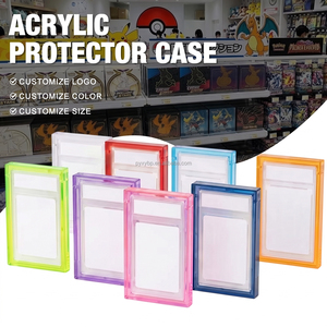 Boîte de présentation en acrylique transparente pour cartes Pokémon PSA CGC gradées 35PT, étui de rangement magnétique pour cartes de sport, protection UV - Product Image 1