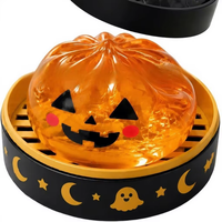 Caja Sorpresa de Juguetes Sensoriales con Purpurina de Halloween, Set de Juguetes Antiestrés con Diseño de Calabaza y Ojo de Fantasma, Regalo Adorable