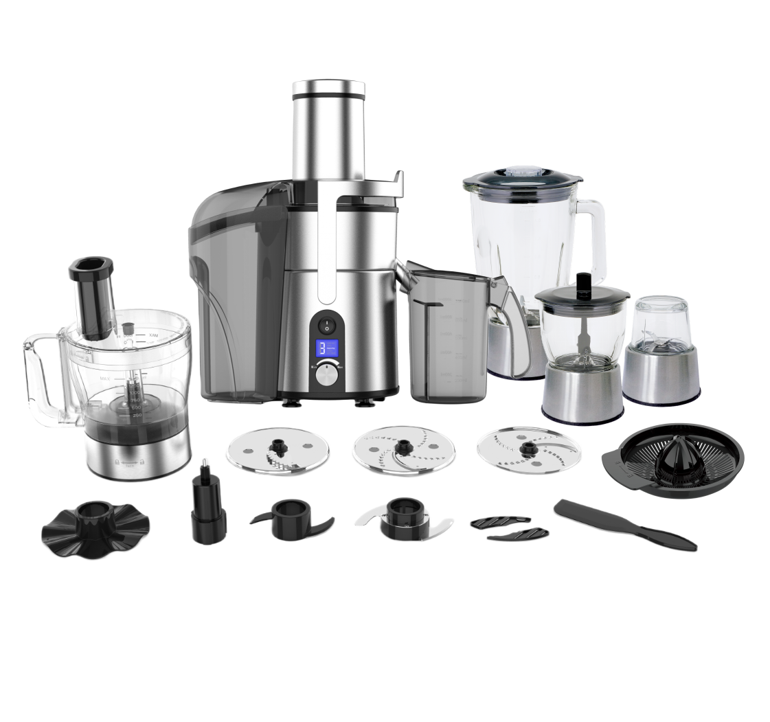 12 in 1 DC Motor 1200W Commercial and Home Use Multi Function Juicer Blender Food Processor