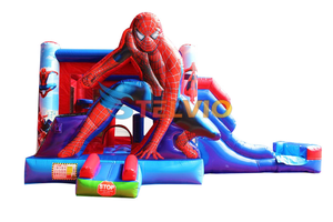 Comercial Spider Man tobogán inflable saltar Castillo <span class=keywords><strong>Spiderman</strong></span> Casa <span class=keywords><strong>de</strong></span> rebote toboganes secos para la venta - Product Image 4