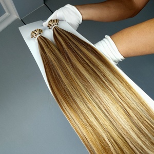 Jasminebeautydouble ผมต่อปลายแบนเคราตินอัดแน่น K tiphair Pre-bermy 100% ต่อผมมนุษย์ชาวยุโรปผู้ขาย - Product Image 6