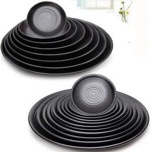 <b>Melamine</b> cutlery, bone <b>plates</b>, black imitation porcelain hot pot <b>plates</b>, plastic <b>plates</b>, round <b>plates</b>, shallow <b>plates</b>, barbecue - Product Image 2