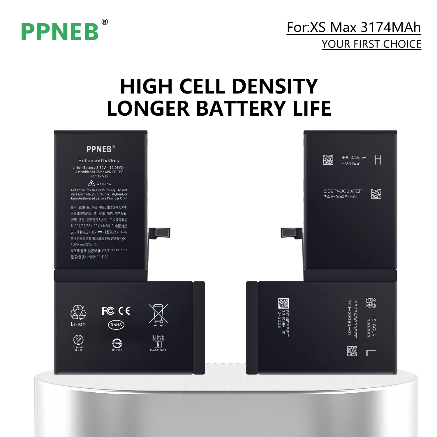 Pour iPhone XSMAX 3174mAh