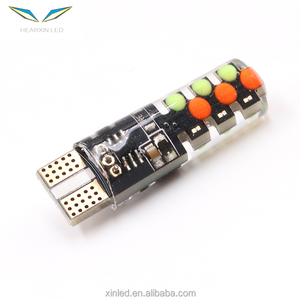 Ampoules de voiture universelles, 12V, T10, LED, COB, 12smd, multicolores, télécommande, lumière de lecture - Product Image 3