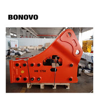 Marteau hydraulique latéral Bonovo pour excavatrice avec pompe et boîte de vitesses, matériau 42CrMo, moteur pour excavatrice Cat 330