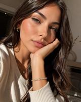 Bracelet de tennis personnalisé avec nom, bracelet en or avec lettre CZ personnalisée, bracelet initial délicat, cadeau pour elle, bijoux personnalisés de luxe