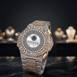 Nuevo Reloj de Diamantes Moissanite con Diseño Moderno, Correa de Acero Inoxidable Plateada, Pasa el Test de Diamantes, Estilo Hip Hop para Fiestas, PARA LOISTA - Product Image 4