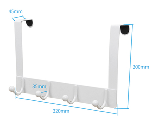 Ganchos de metal para puerta trasera, colgador de ropa, ganchos para puerta - Product Image 2
