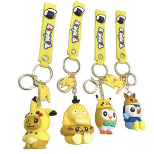 ขายดี eevee cos pikachus Psyduck แหวนว่ายน้ำหมวก rowlet พวงกุญแจการ์ตูนน่ารัก - Product Image 1