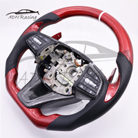 Volant de voiture personnalisé en fibre de carbone noire pour Hyundai Genesis G70 G80 2018-2023