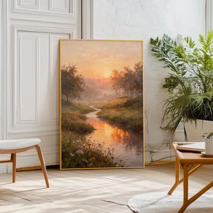 Decoración Original de Lujo para Sala de Estar, Impresión HD de Paisaje Natural, Pintura de Porcelana de Cristal para Decoración de Paredes - Product Image 1