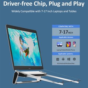 맥북/윈도우용 빌트인 USB-C 도킹 허브가 장착된 알루미늄 노트북 스탠드, 100W PD, 4K 듀얼 디스플레이, RJ45, PD 100W 충전 지원 - Product Image 2