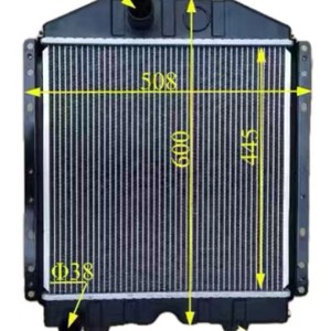 Radiateur à noyau en aluminium pour tracteur agricole Fiat OEM 5153483 : Système de refroidissement série 700, réservoir d'eau en cuivre - Product Image 3