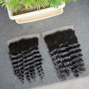 ผมแท้บราซิล 100% HD Lace Frontal 13x6 ลอนลึกแบบหลวม 20 22 นิ้ว สีดำธรรมชาติ พร้อม HD Lace และ Frontal - Product Image 5
