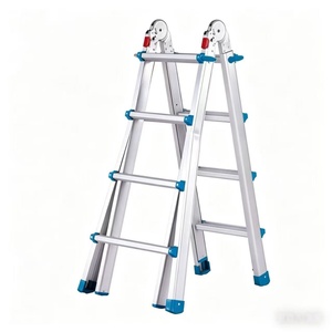 Meilleure Vente Échelle Pliante Multifonctionnelle en <span class=keywords><strong>Aluminium</strong></span> à 3 Marches KITE JUMP, Échelle Télescopique Pliante Moderne Personnalisée EN131 <span class=keywords><strong>pour</strong></span> Entrepôt, Capacité 150kg - Product Image 2